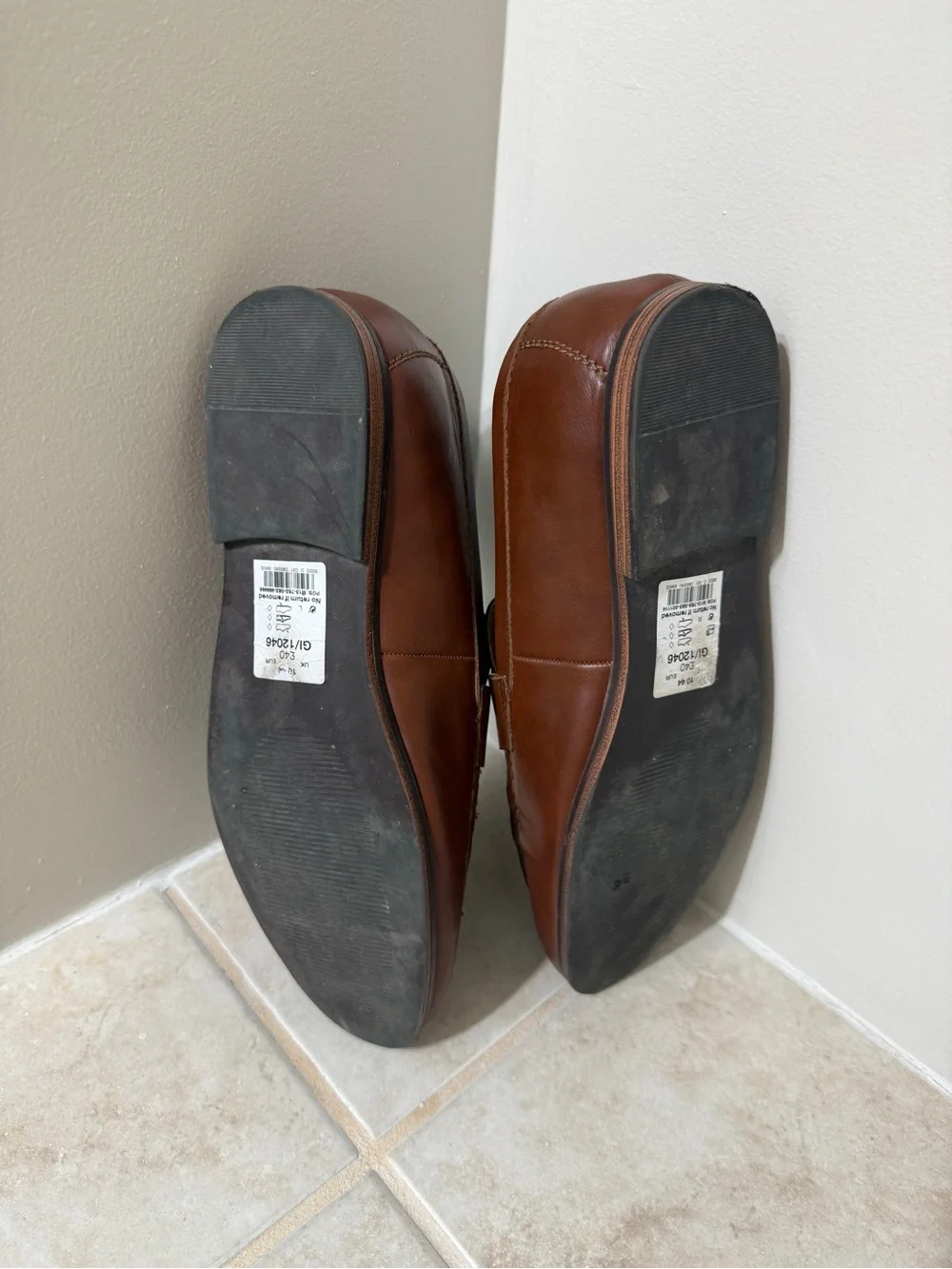 next Brown Leather Tassel Loafers